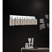 CWI Lighting 4286W-RC-R (Clear) - Glitz 6 Light Vanity Light With Chrome Finish